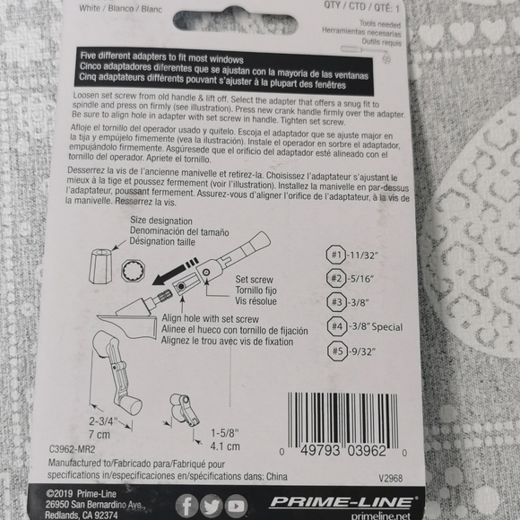 Universal Fold Away Window Handle - Picture 2 of 2